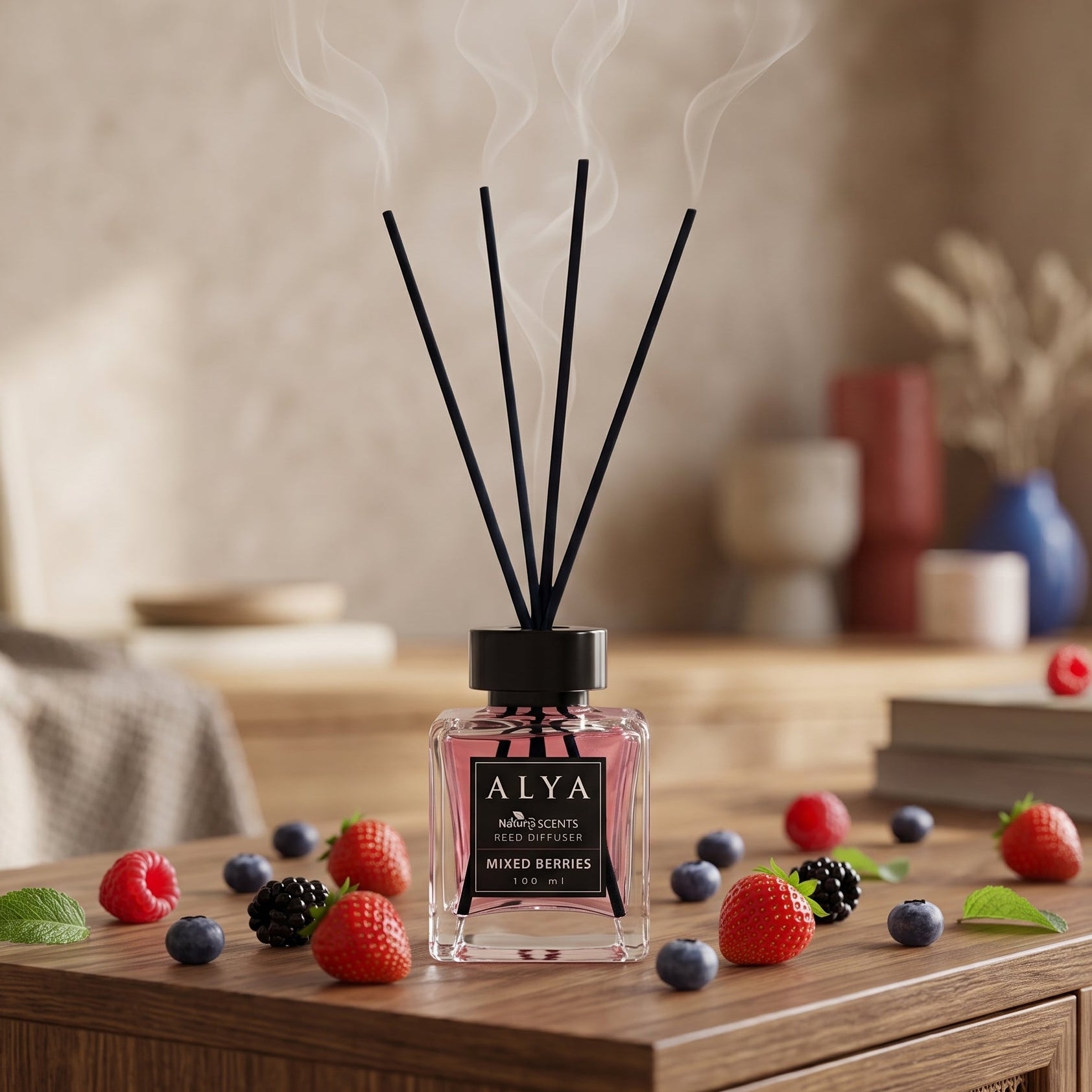 Alya Reed Diffuser Gemengde Bessen