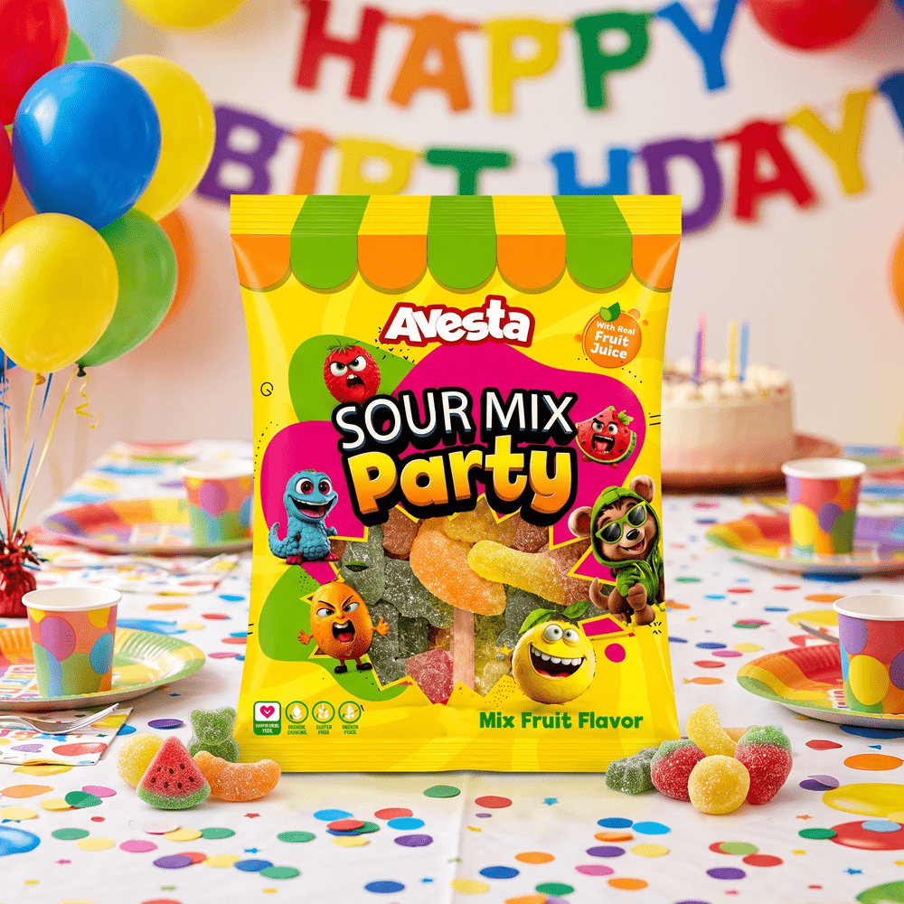 Avesta Sour Mix Party Gummy Vruchtensmaak