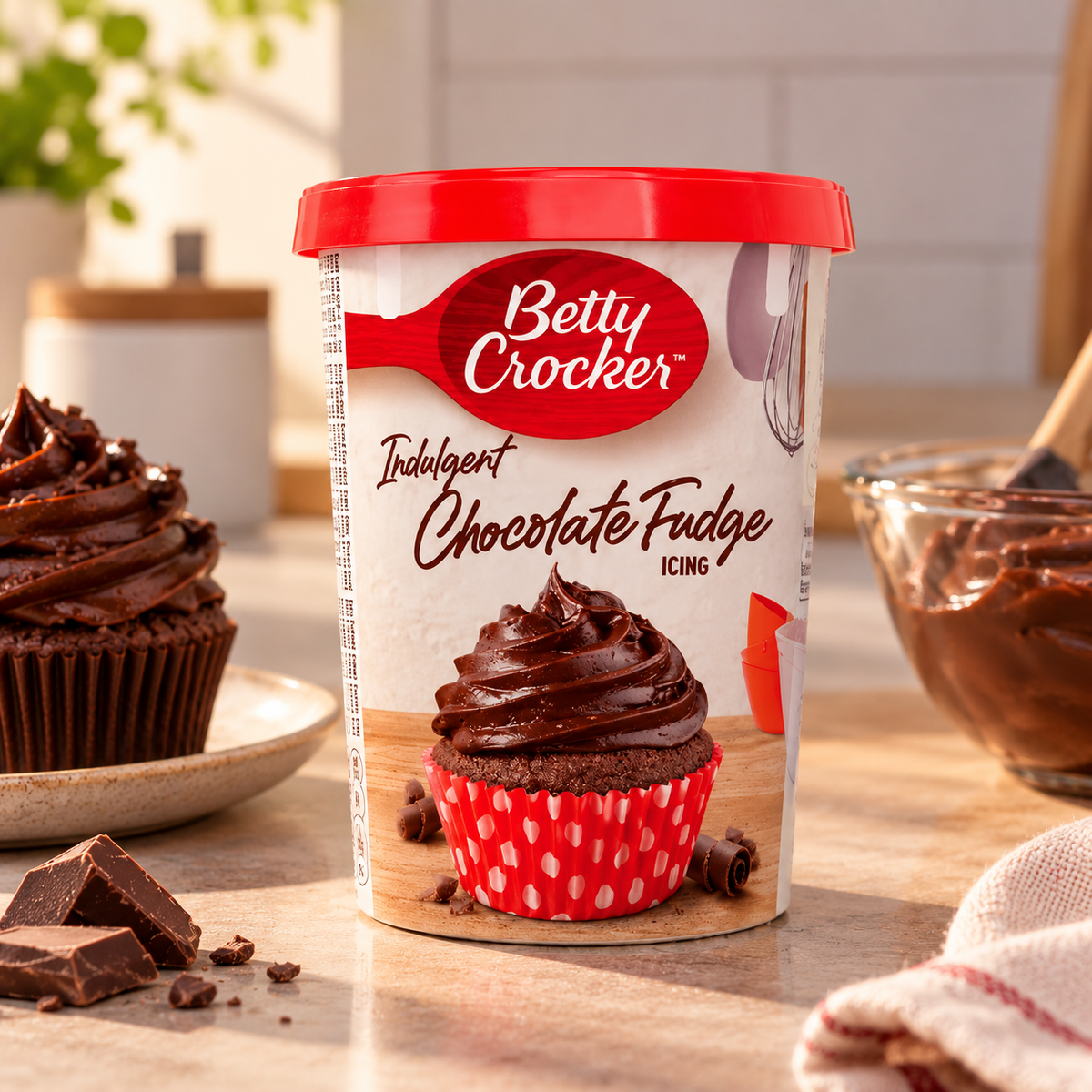 Betty Crocker Chocolade Fudge Glazuur