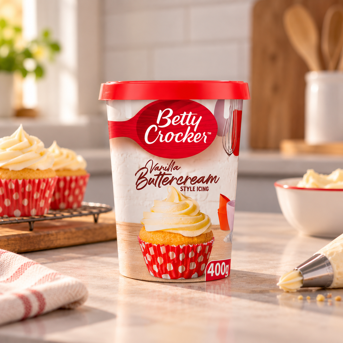 Betty Crocker Botercrème Vanille Glazuur