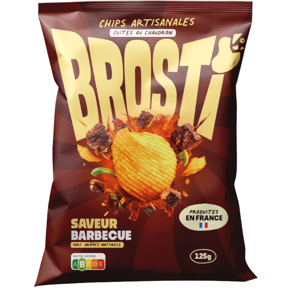 Brosti Barbecue de McFly & Carlito, chips croustillantes cuites au chaudron et artisanales saveur BBQ – disponible sur My American Shop