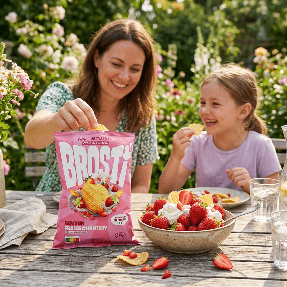 Brosti Aardbei Slagroom