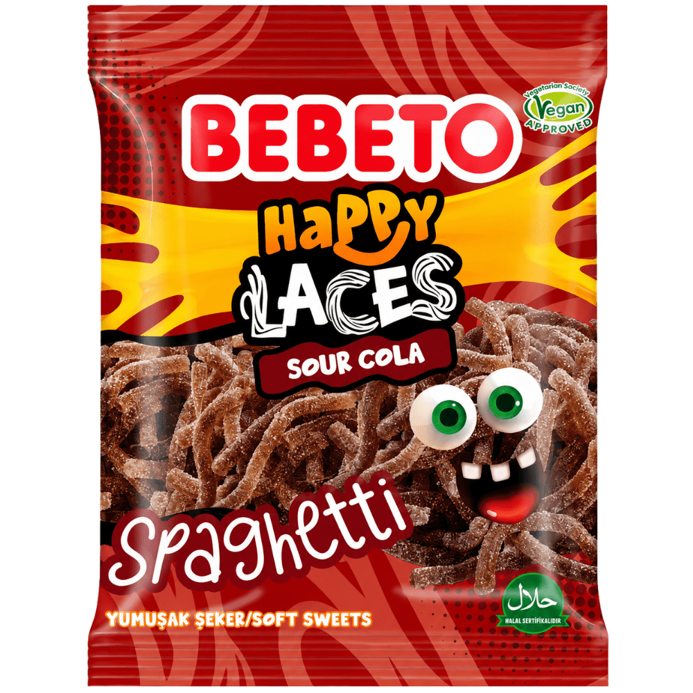 Bebeto Spaghetti Happy Laces Zure Cola