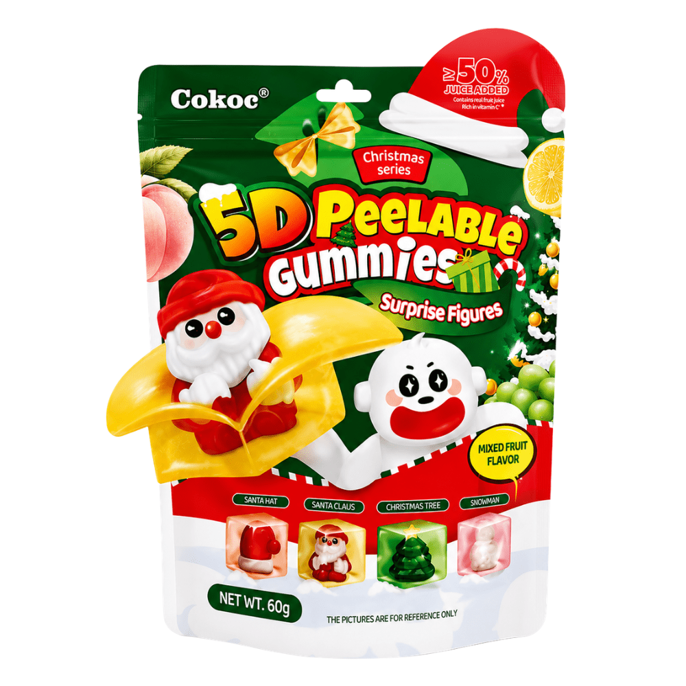Cokoc Christmas 5D Peelable Gummies Diverse Fruitsmaak