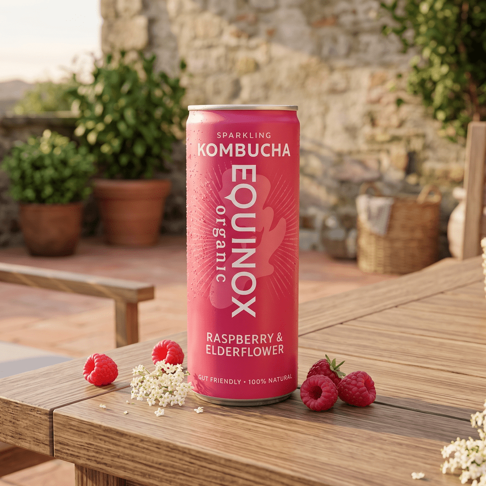 Equinox Biologische Kombucha Frambozen Vlierbloesem