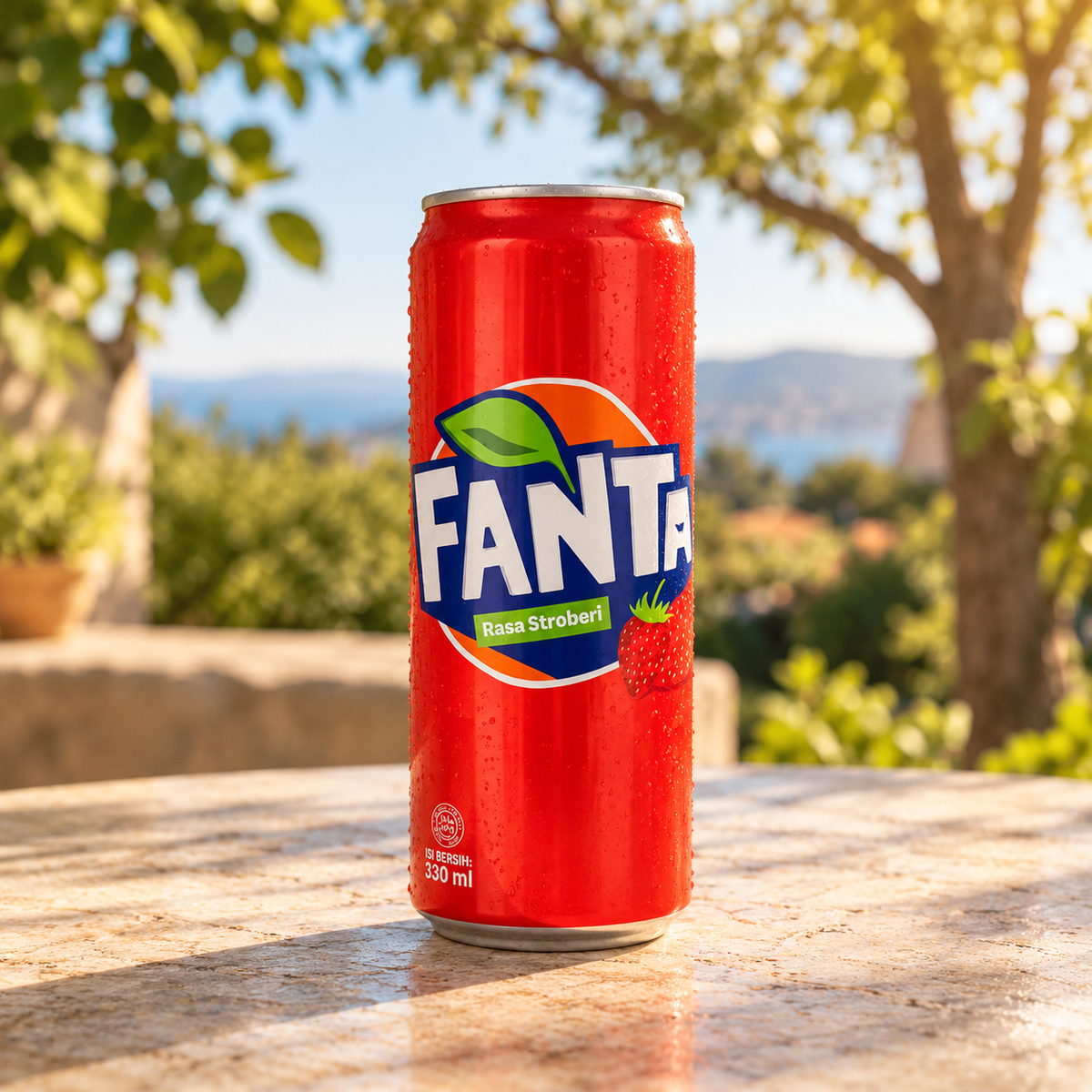 Fanta Indonesia Aardbei Groot
