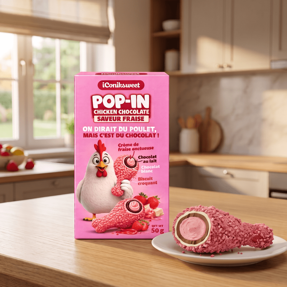 Iconiksweet Pop-In Kip Aardbei