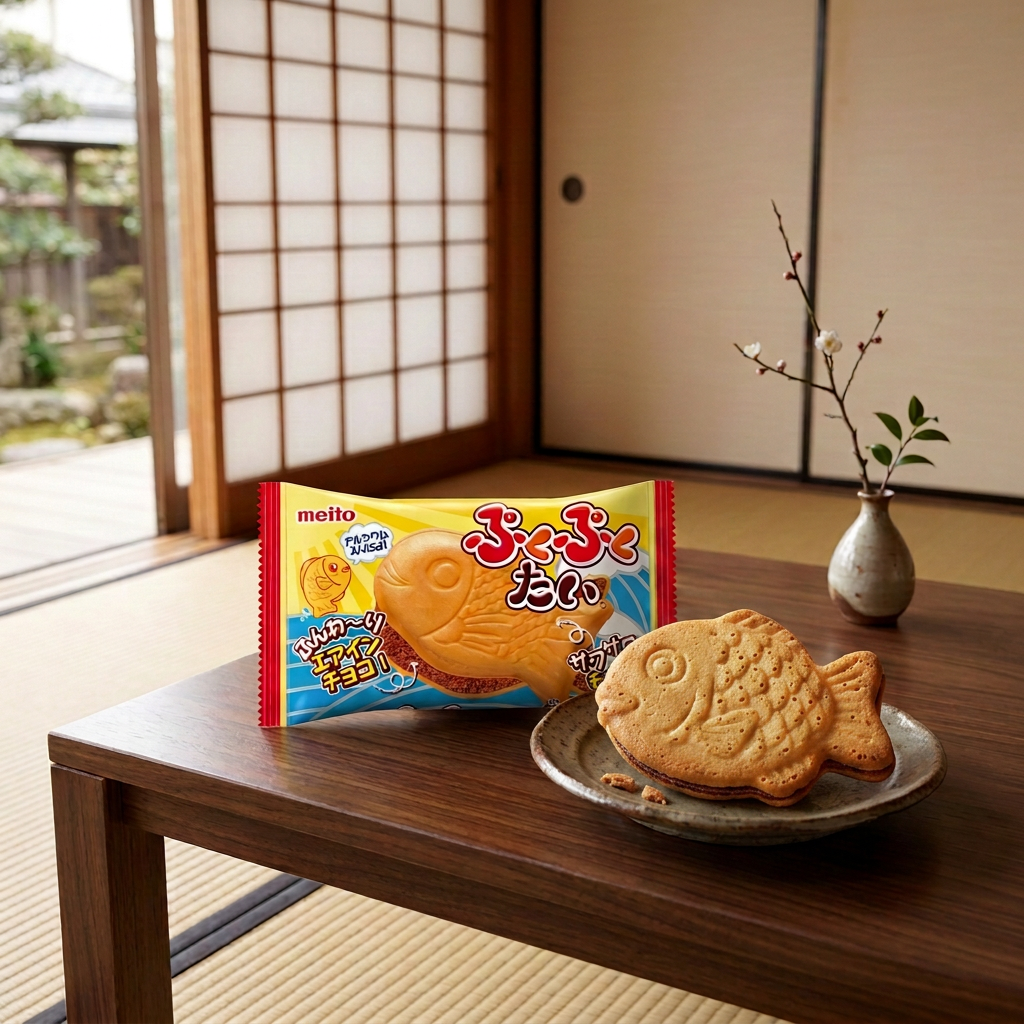 Meito Puku Puku Tai-chocolade
