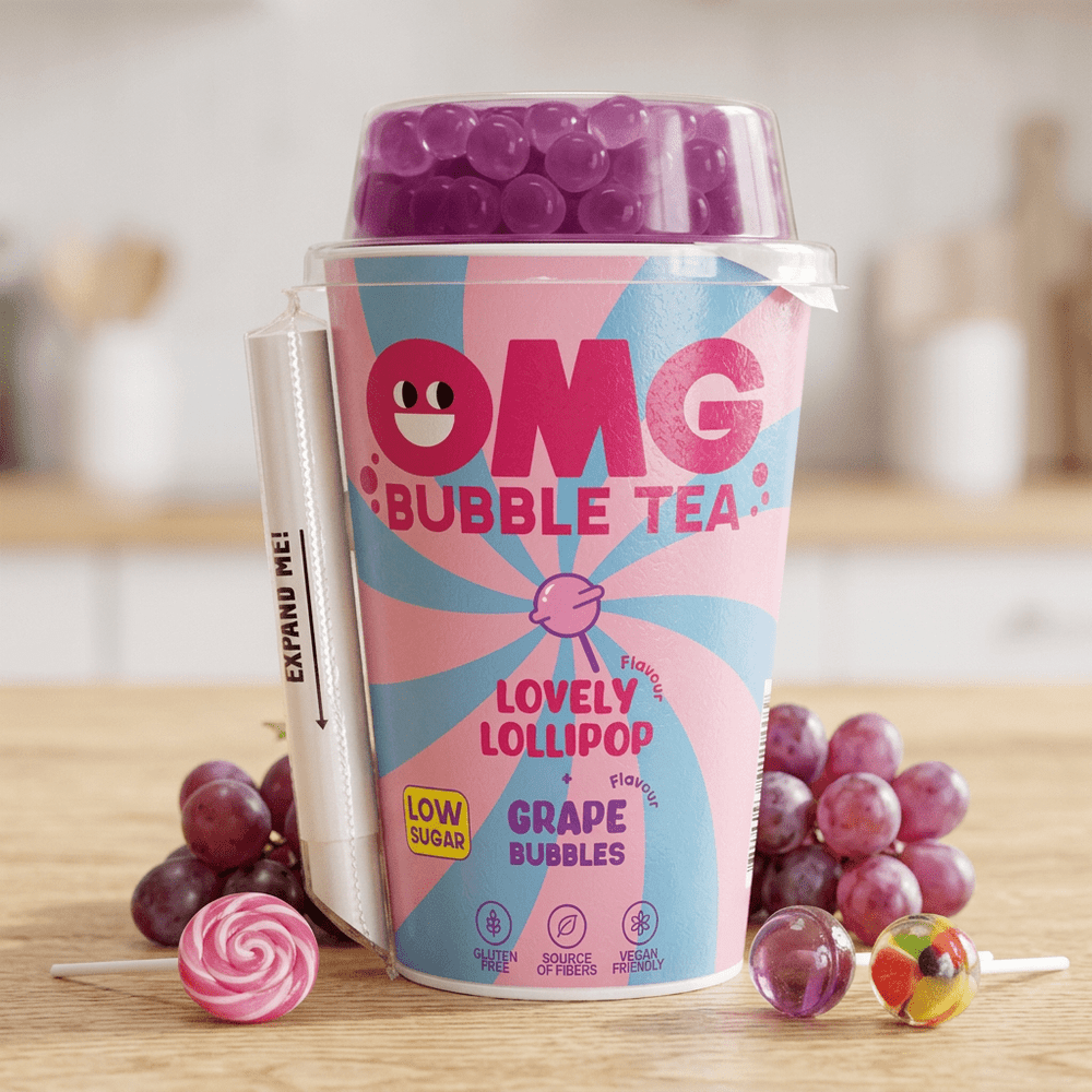 OMG Bubble Tea Heerlijke lolly en druif