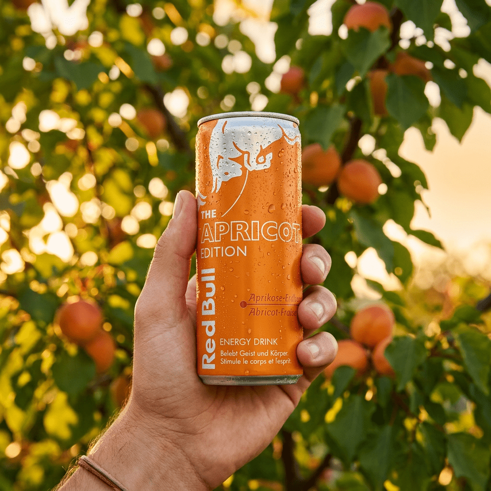 <tc>Red Bull</tc> Energiedrankje met abrikozensmaak &  Aardbei