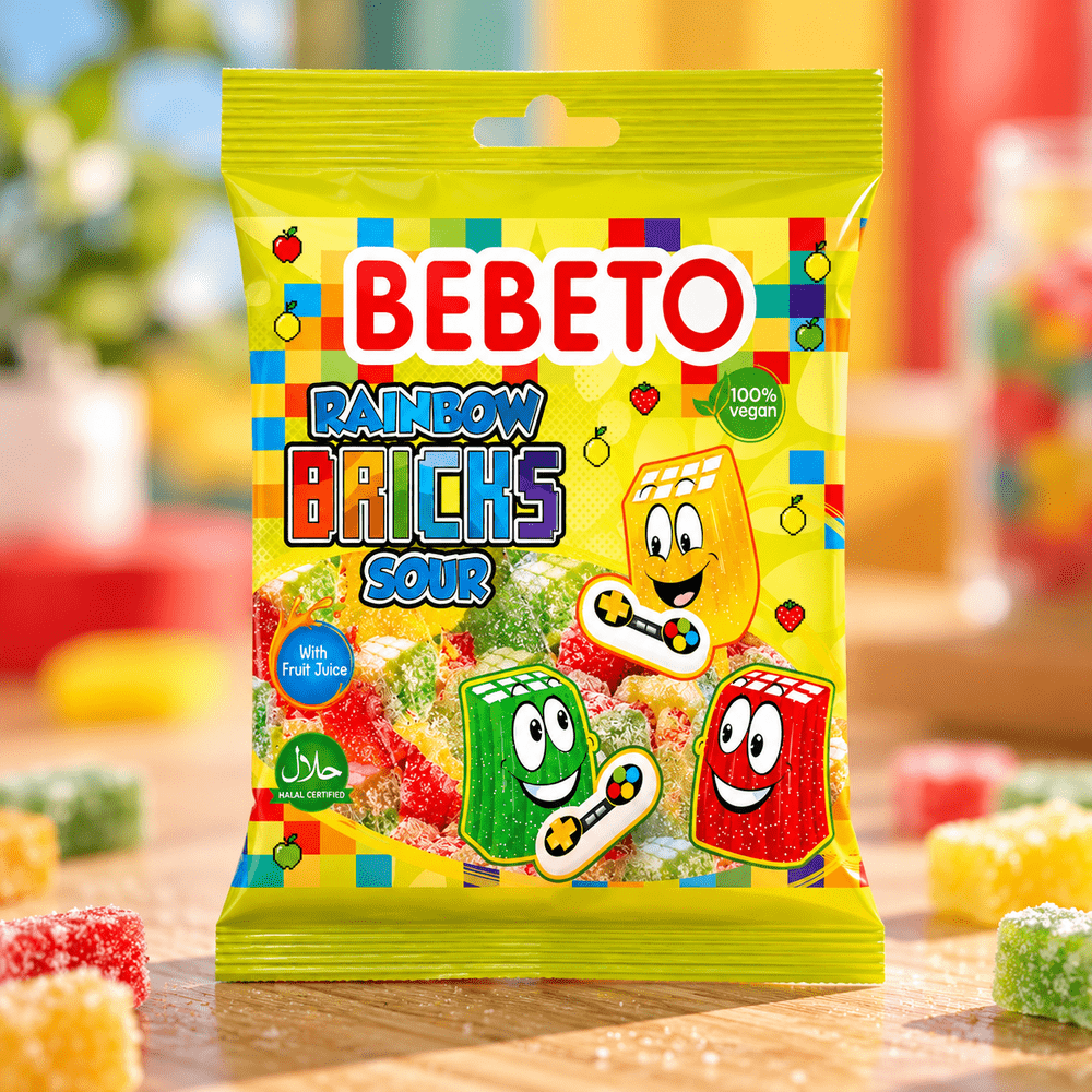 Bebeto Rainbow Bricks Zuur