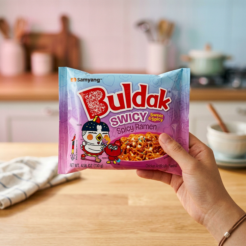 Samyang Buldak zoet en pittigેણ