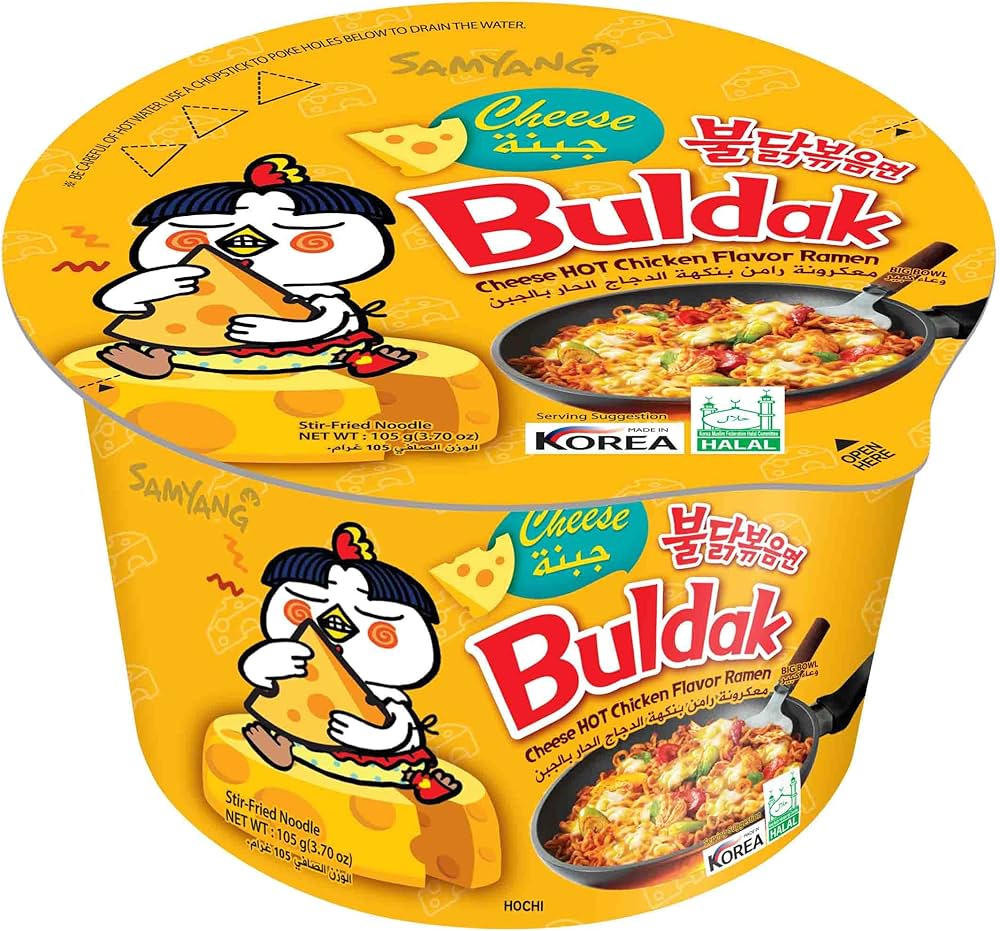 Samyang Ramen Bowl Hete Kip Kaas Groot