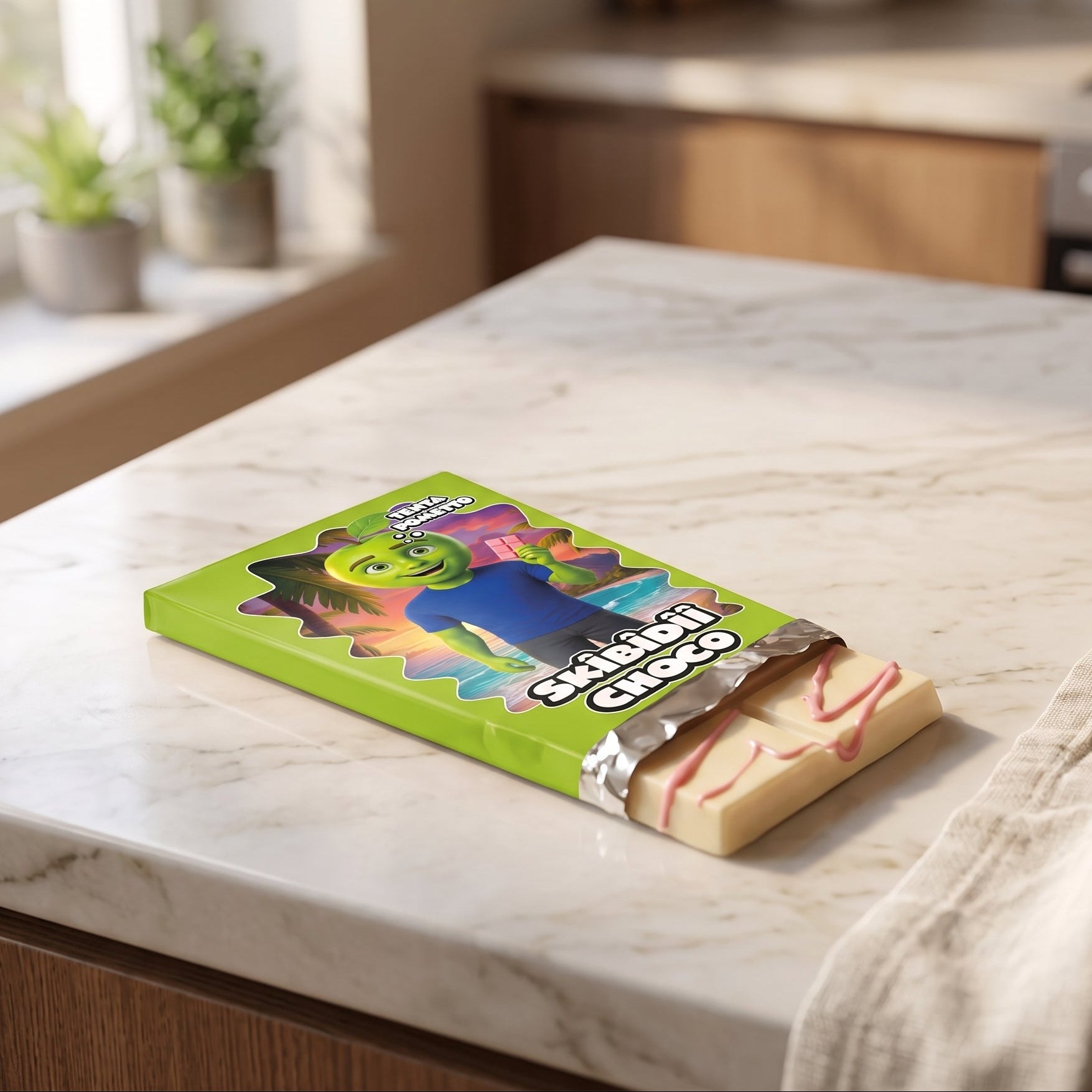 Skibidii Choco Tenta Pometto Framboos Witte Chocolade