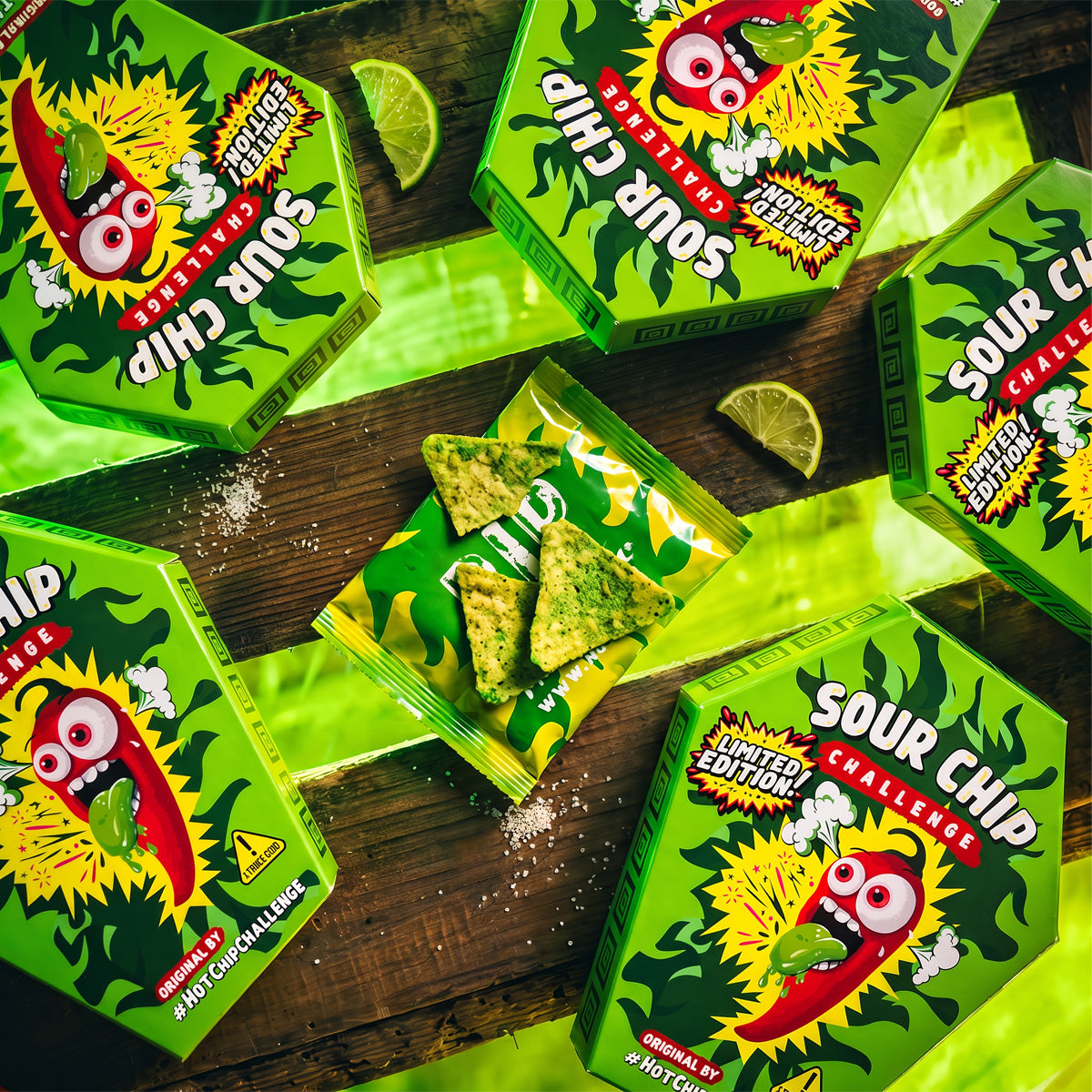 Hot Chip Sour Chip Challenge
