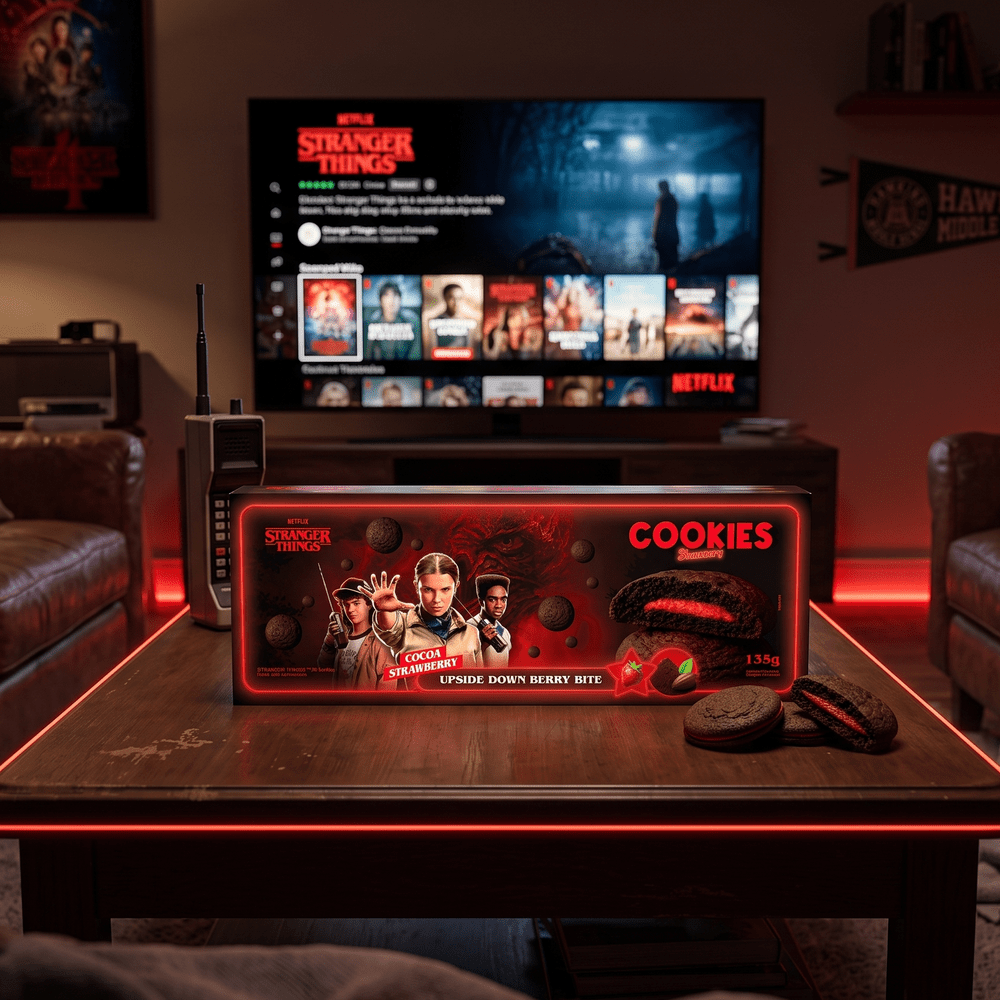 Stranger Things Koekjes Chocolade Aardbei