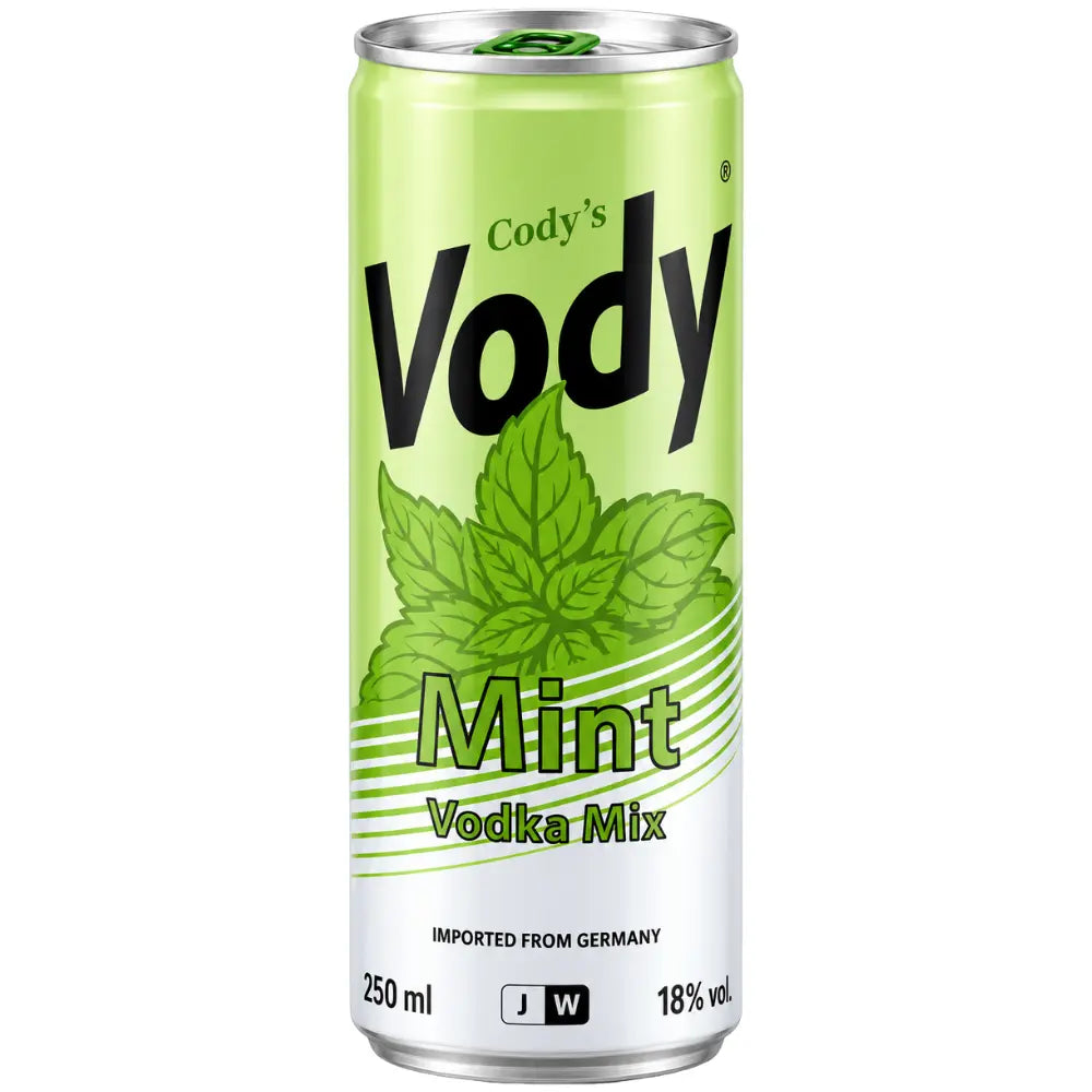 Vody Vodka Mix Mint 18% canette saveur menthe 250 ml