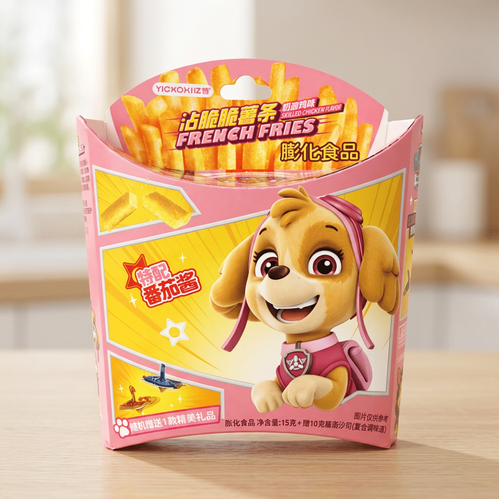 Yizhi Paw Patrol Krokante frietjes Gegrilde kippenvleugel