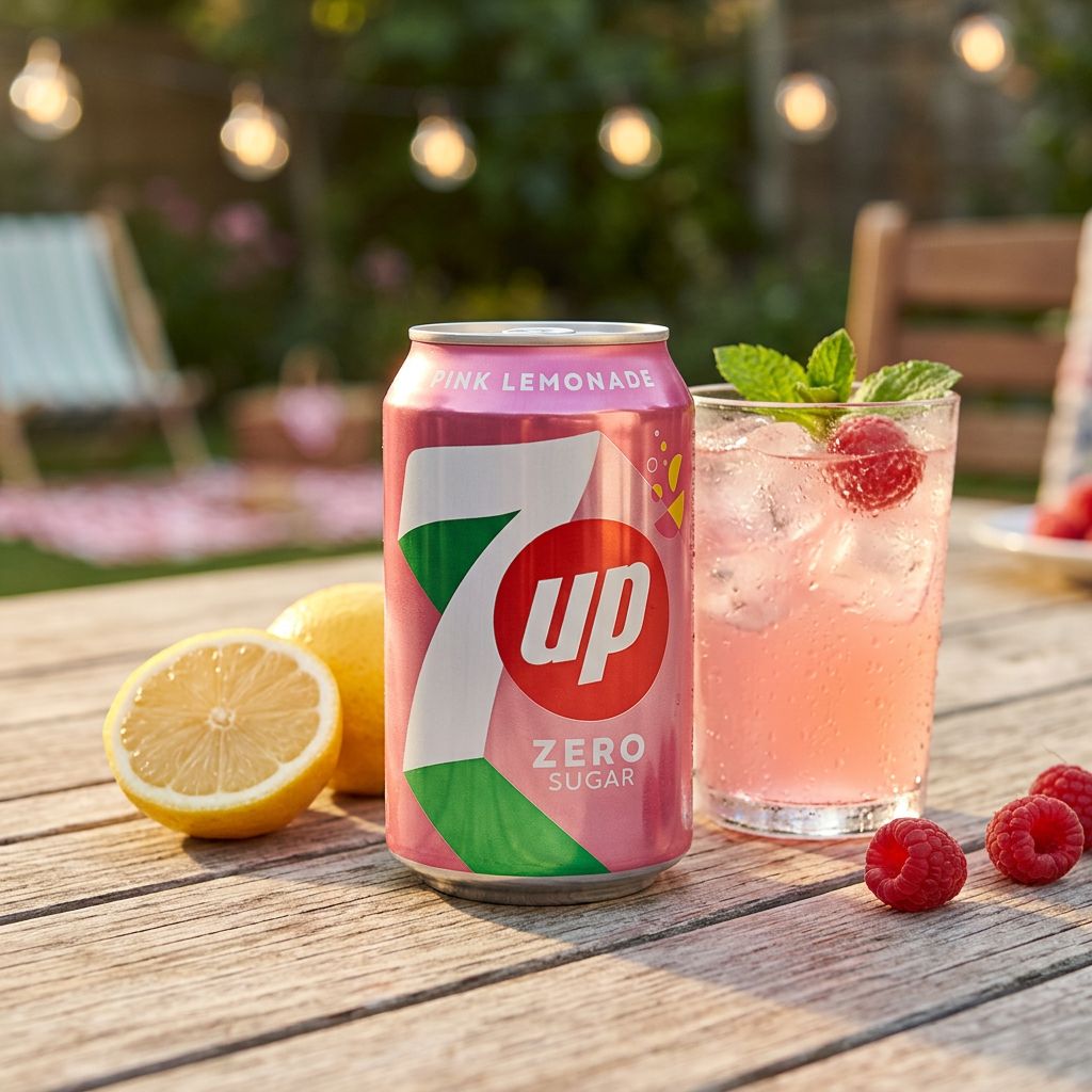 7 Up Zero Sugar roze limonade