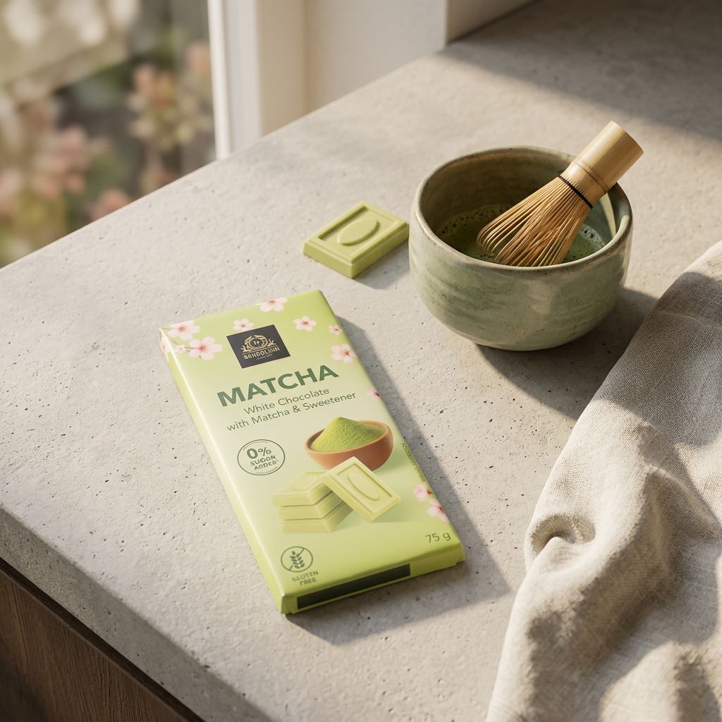 Bardollini Matcha witte chocoladereep