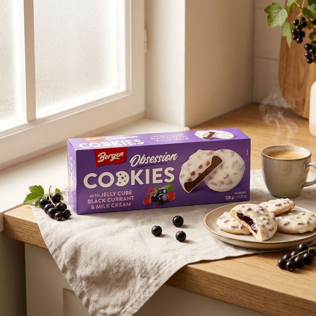 Bergen Cookies Jelly Cube Zwarte Bes & Melkcrème