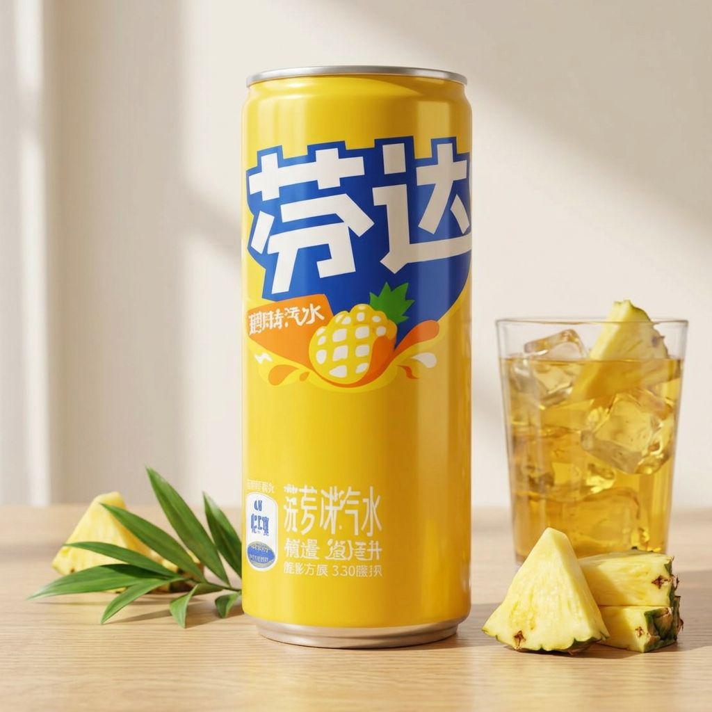 Fanta China Pineapple, soda ananas en canette importé de Chine, edition exclusive, disponible sur My American Shop