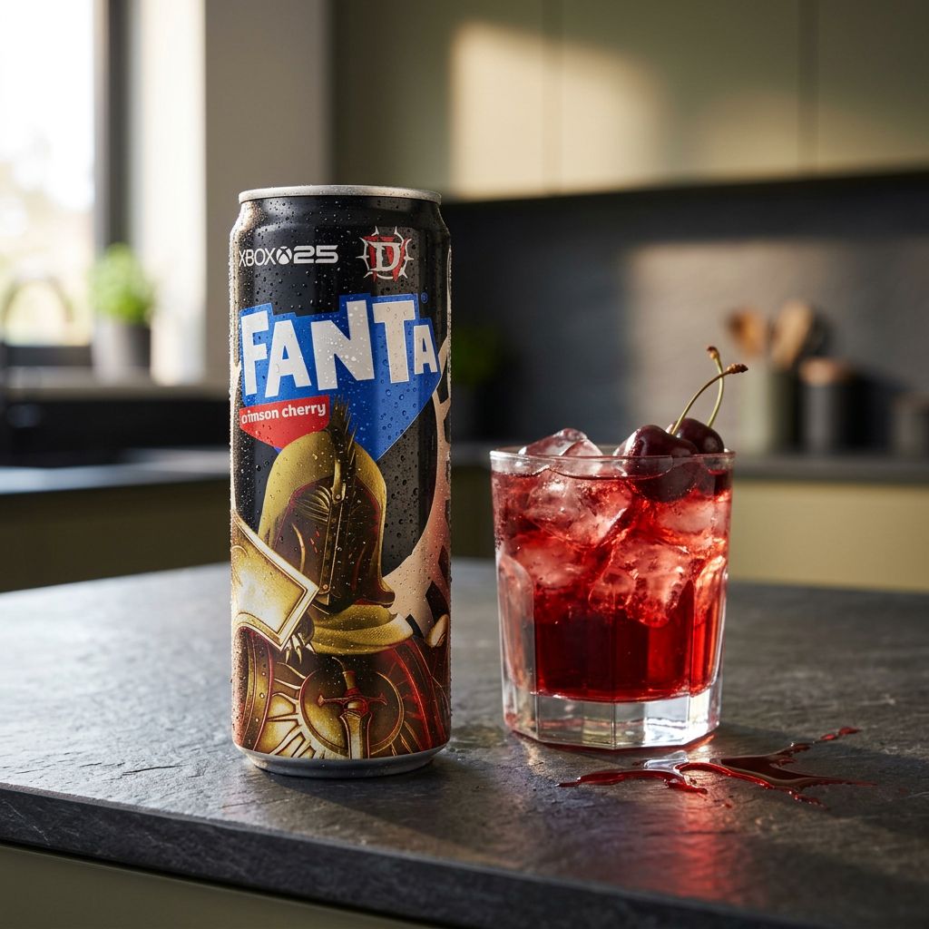 Fanta Crimson Cherry, soda cerise intense en canette, edition speciale importee des USA, disponible sur My American Shop