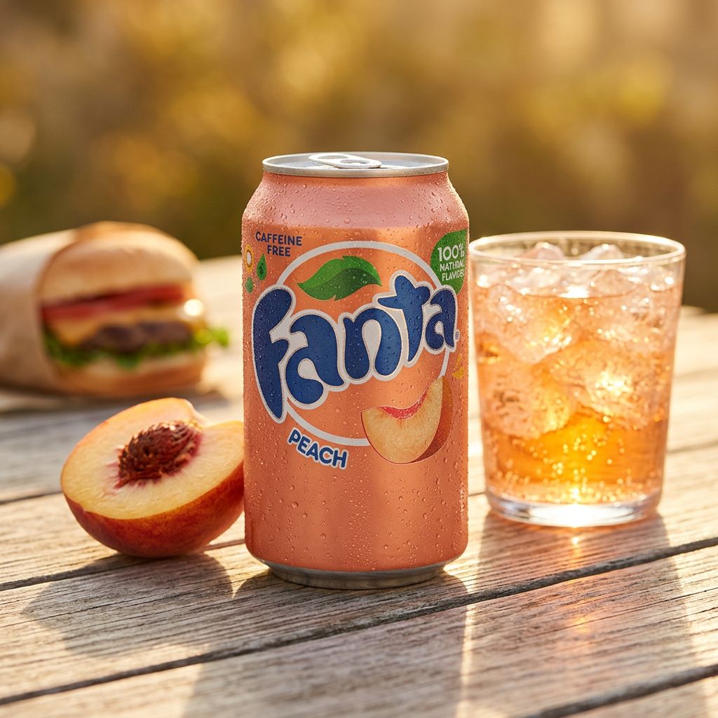 Fanta Peach canette soda américain saveur pêche edition US exclusive disponible sur My American Shop