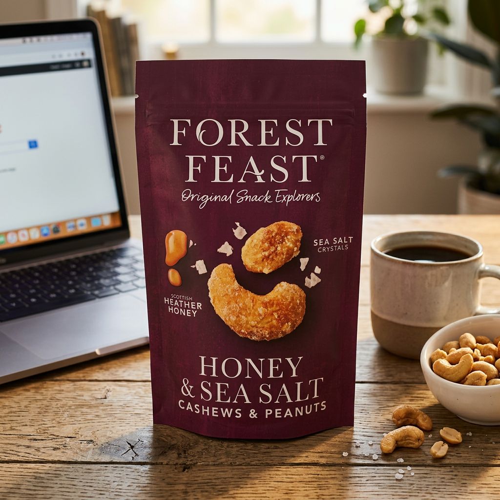 Forest Feast Honing & Zeezout Geroosterde Cashewnoten & Pinda's