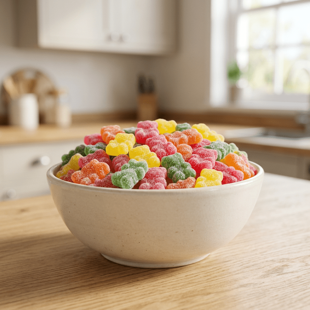 Bonbons Frisia Bears Sour Pick'n Mix présentés dans un bol | My American Shop