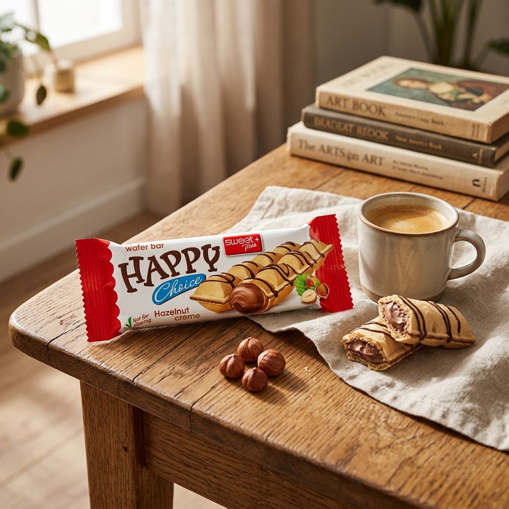Happy Choice Wafer Reep Hazelnootcrème