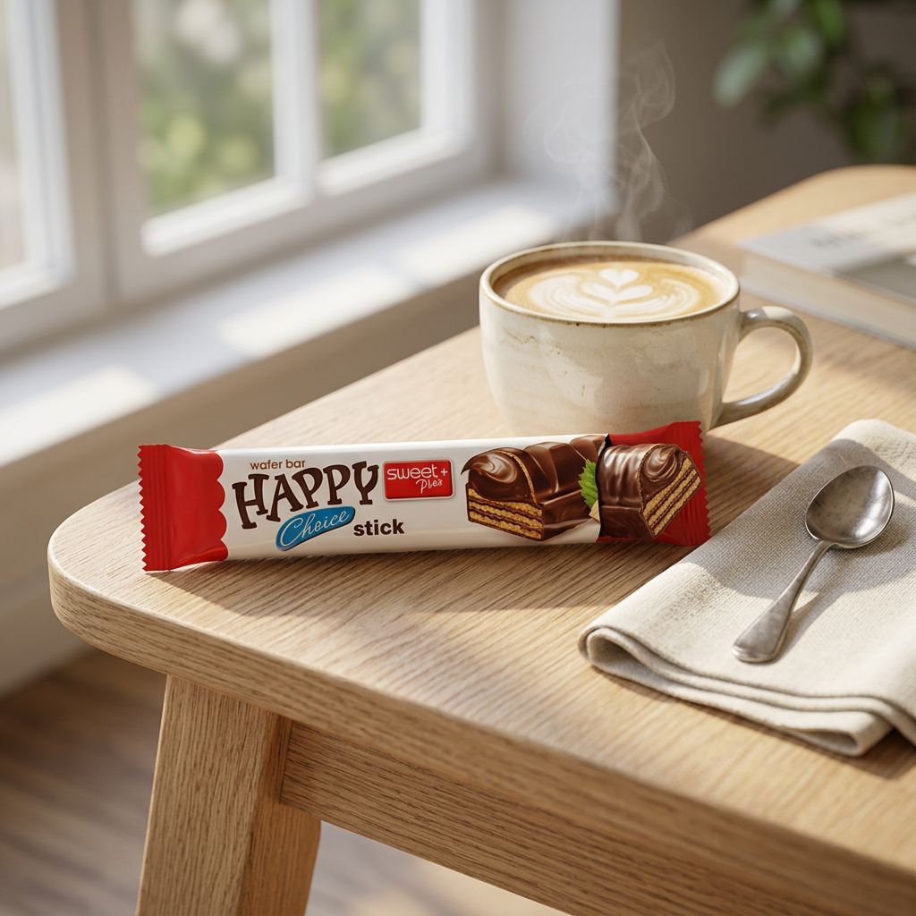 Happy Choice Wafer Stick Hazelnootcrème en cacao