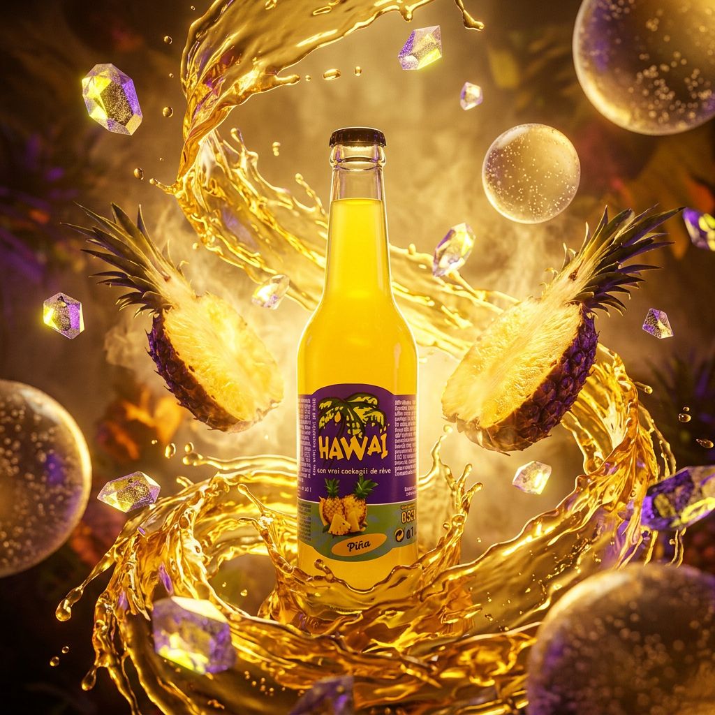 Hawaii glazen fles ananas