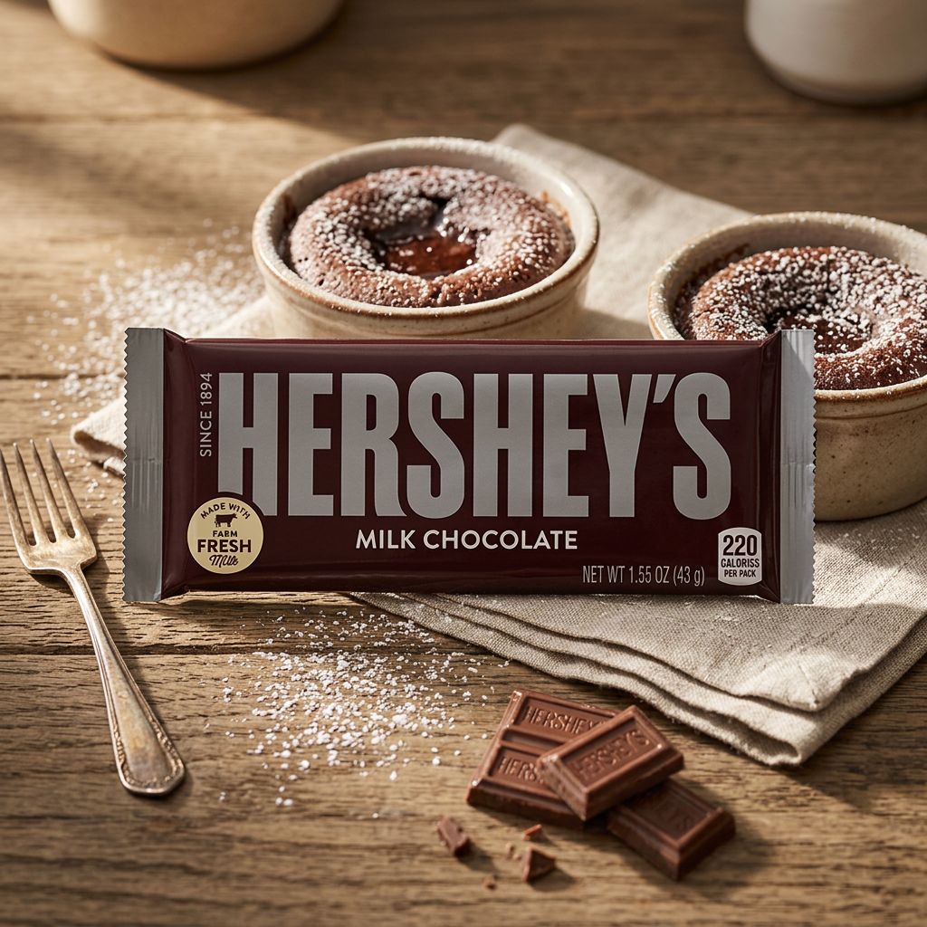 Barre Hershey's Milk Chocolate 43g, chocolat au lait américain premium, disponible sur My American Shop