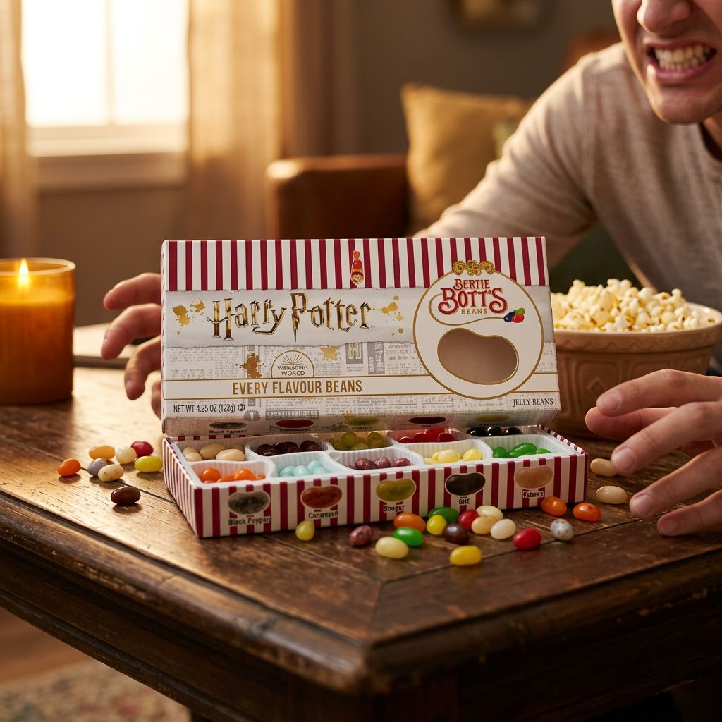 Jelly Belly Bertie Bott's Harry Potter Gift Box, dragées toutes saveurs importées des USA, disponible sur My American Shop