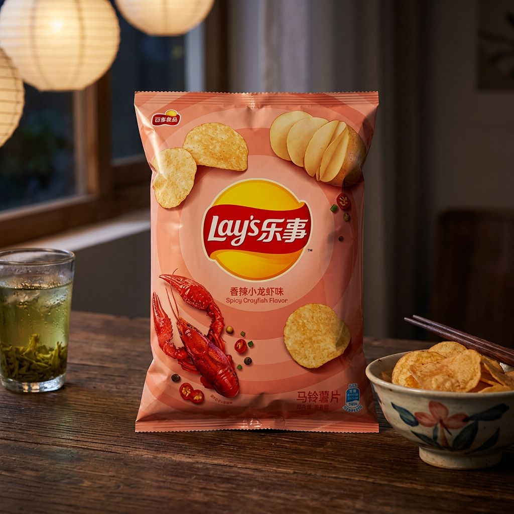 Lay's pittige rivierkreeftsmaak