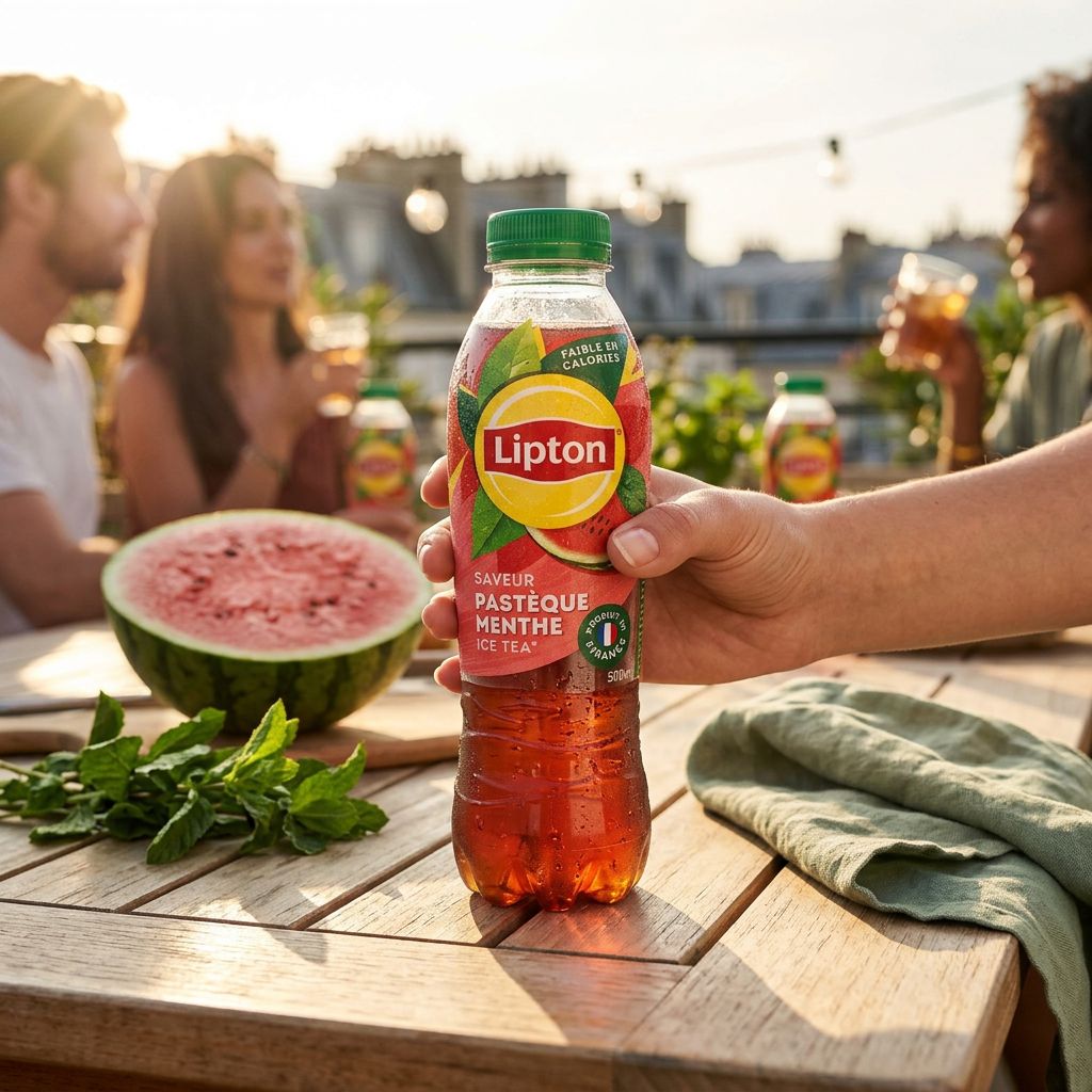 Lipton Ice Tea Fles Watermeloen Mint