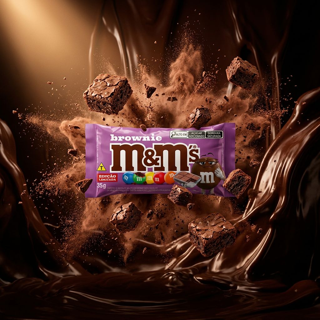 M&M's Brownie, confiserie américaine saveur brownie chocolat, importée des USA, disponible sur My American Shop