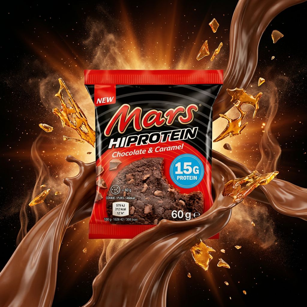 Mars Protein Cookie chocolat caramel 25g protéines, cookie protéiné format biscuit, disponible sur My American Shop