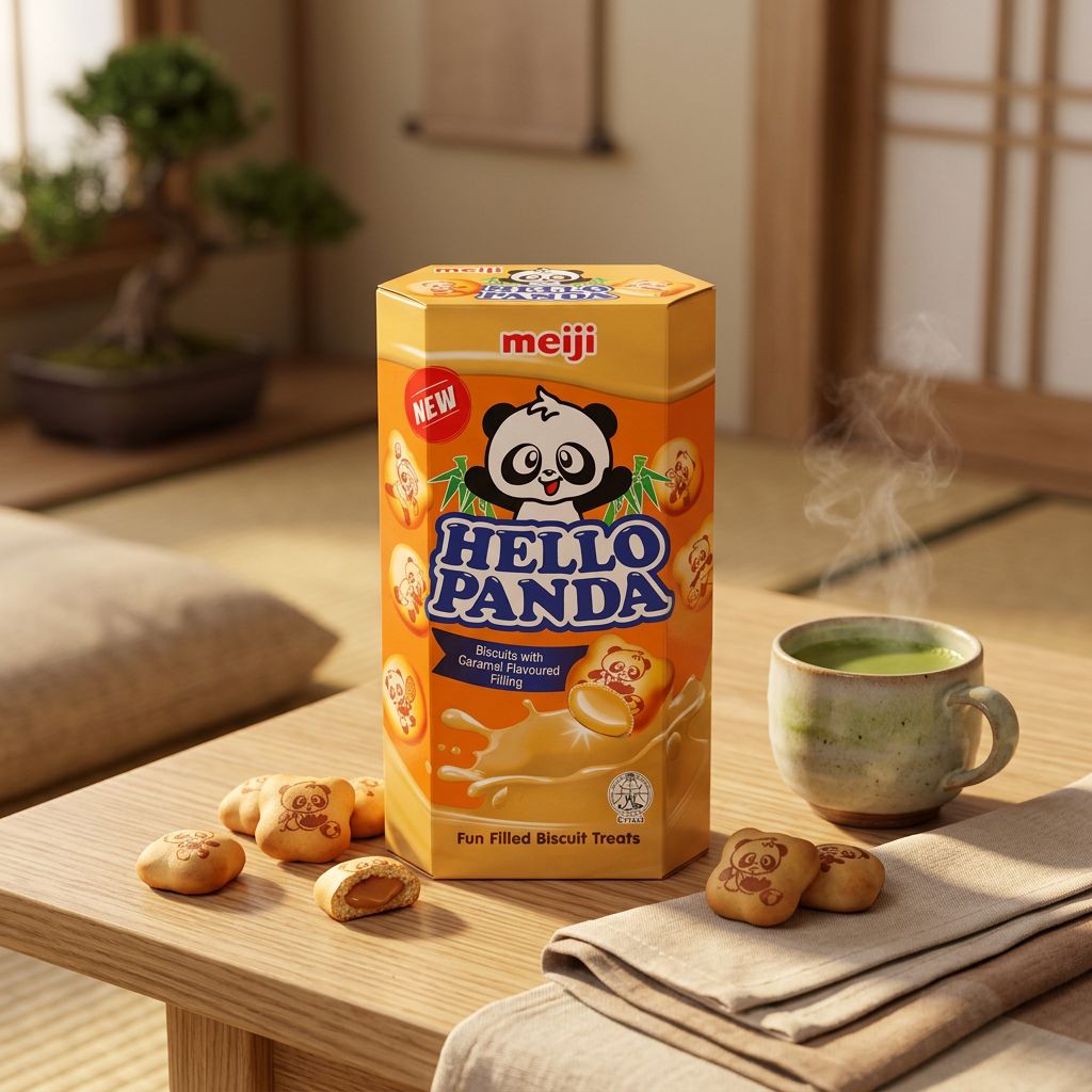 Meiji Hallo Panda Karamel