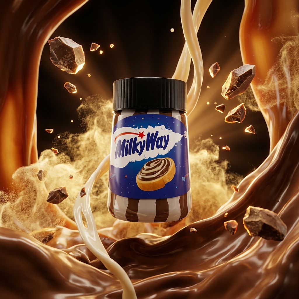 Milky Way Spread Chocolate, pâte à tartiner chocolat au lait importée des USA, pot 200g, disponible sur My American Shop