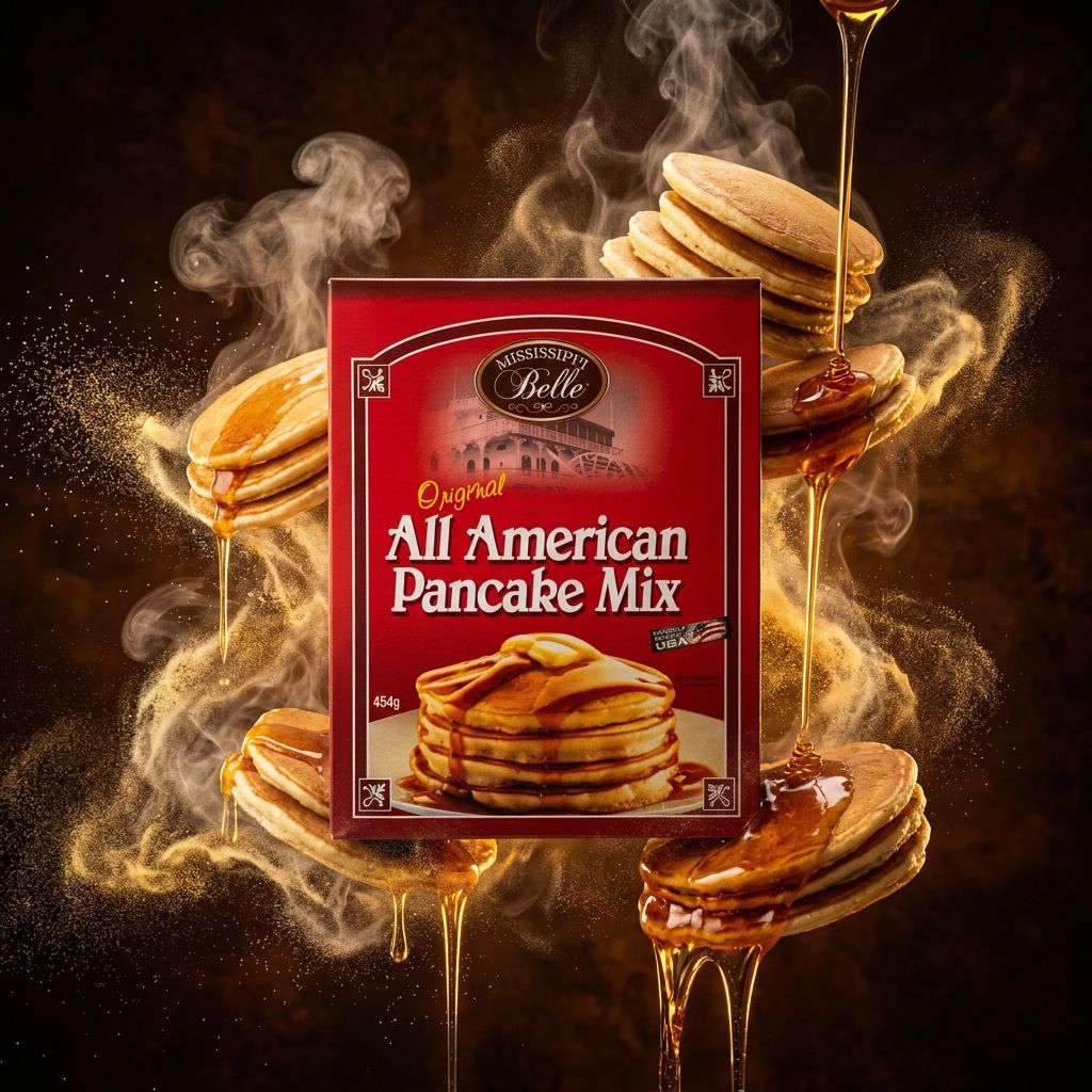 Mississippi Belle American Style Mix Pancake, préparation fluffy US, disponible sur My American Shop