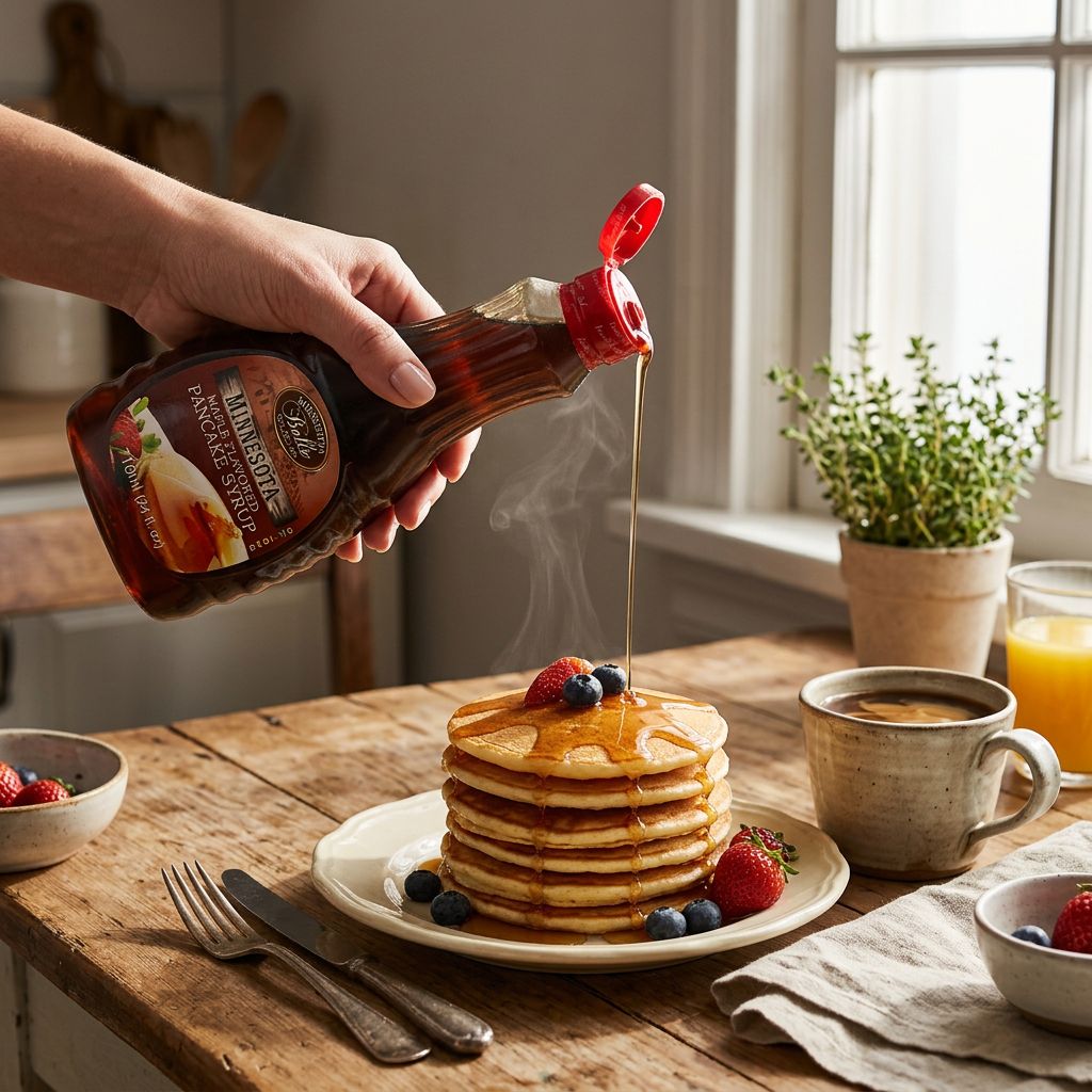 Mississippi Belle Pancake Syrup grand format, arôme érable, sirop américain ambré et nappant, disponible sur My American Shop