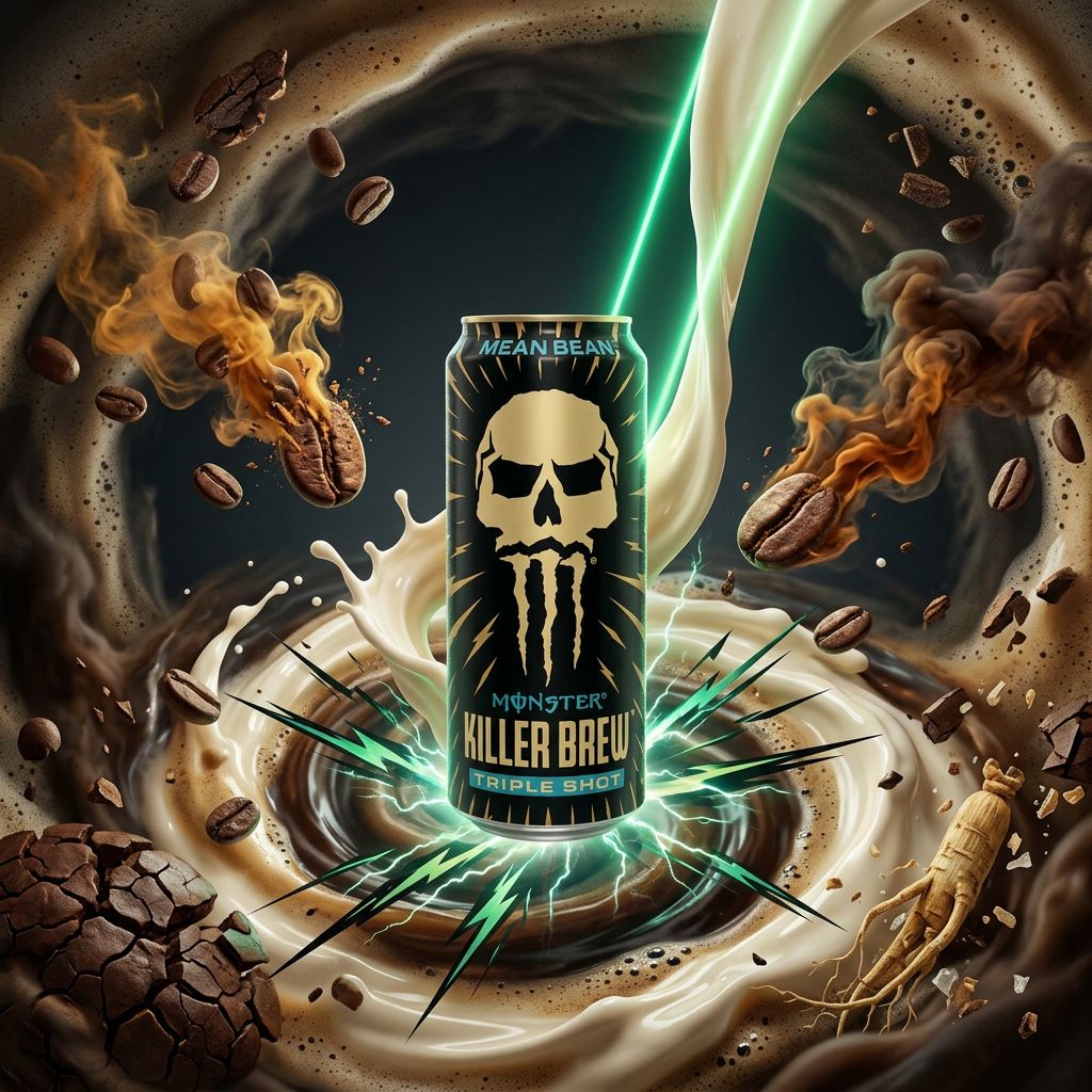 Monster Energy Java Killer Brew Mean Bean, canette café-crème 473ml importée des USA, disponible sur My American Shop