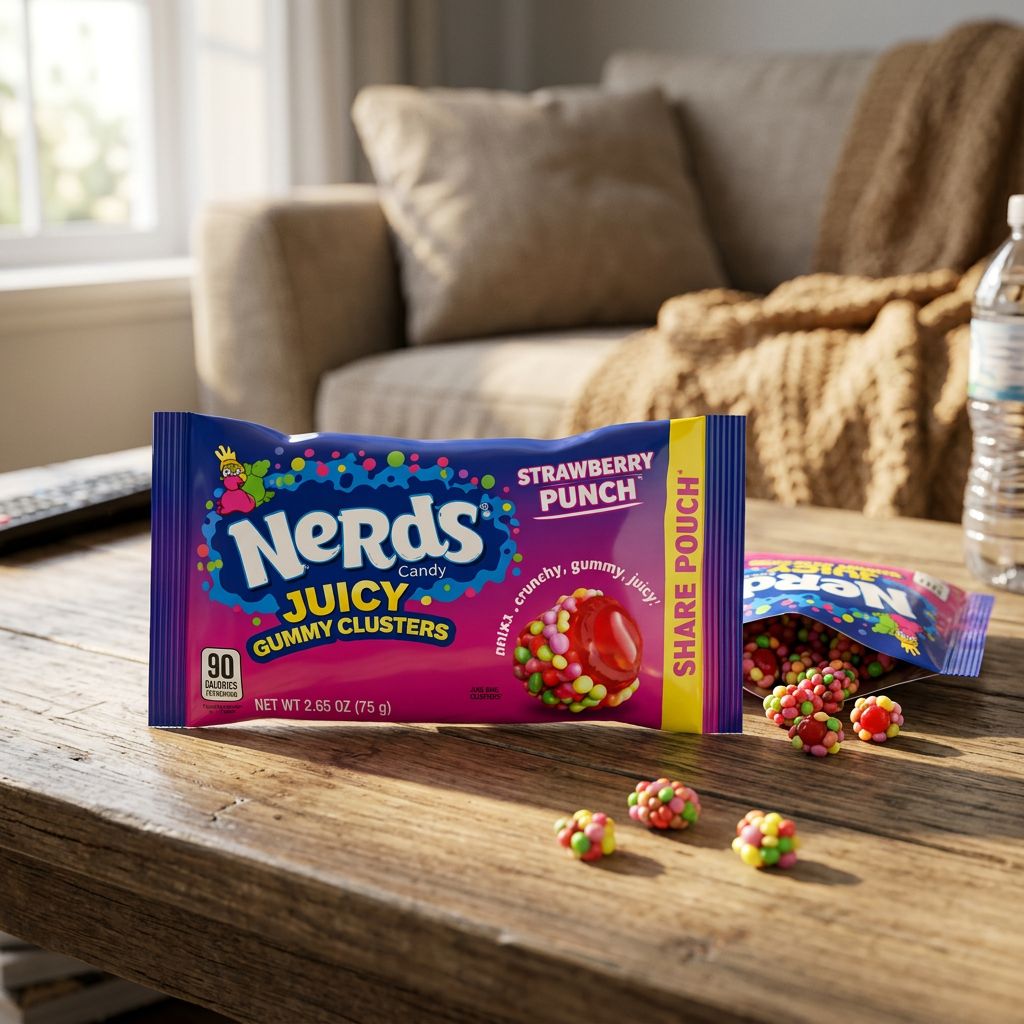 Nerds Strawberry Punch Juiced Gummy Clusters Aardbei
