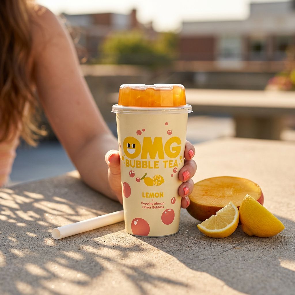 OMG Bubble Tea Citroen en Mango