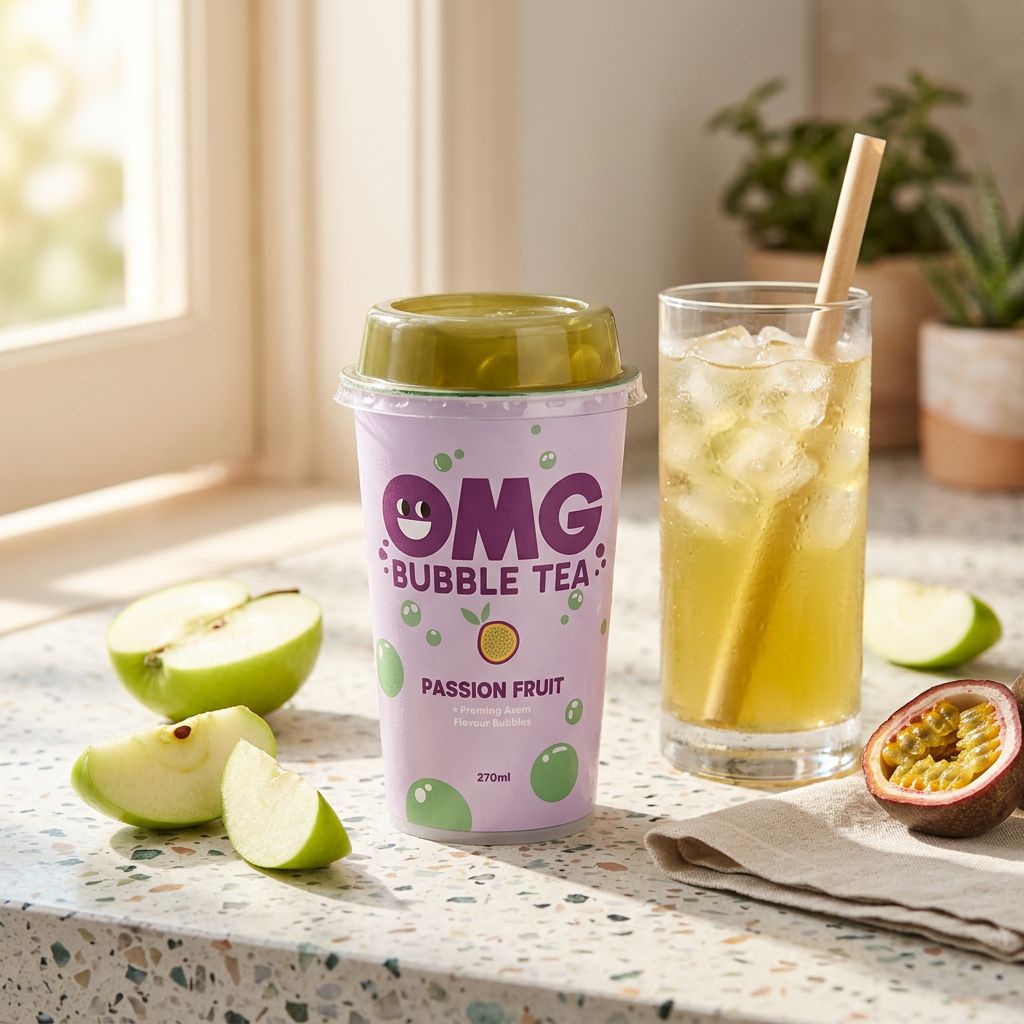 OMG Bubble Tea Passievrucht Groene Appel