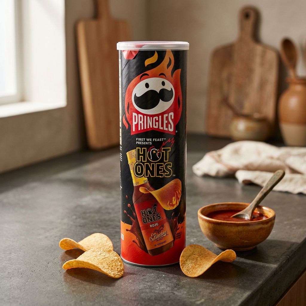 Pringles Hot Ones Rood