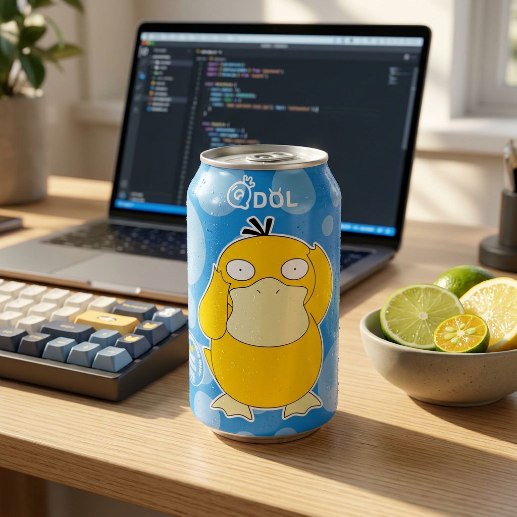 QDOL Pokemon Psyduck Bruisend water met citrussmaak