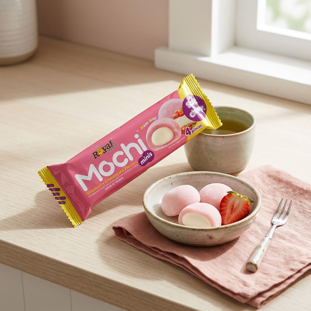 Koninklijke Familie Mochi Mini Aardbei Cheesecake